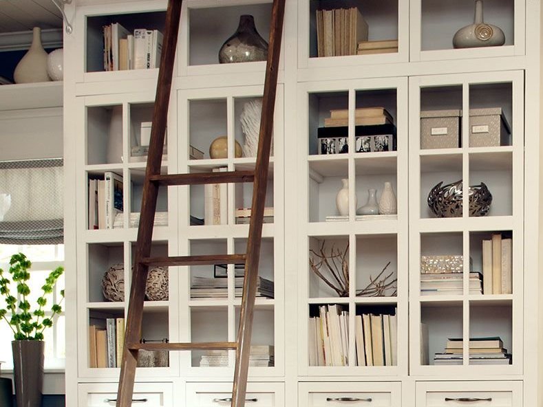 Bookshelf with a ladder from Brosious Carpet and Floors Inc in Missoula, MT