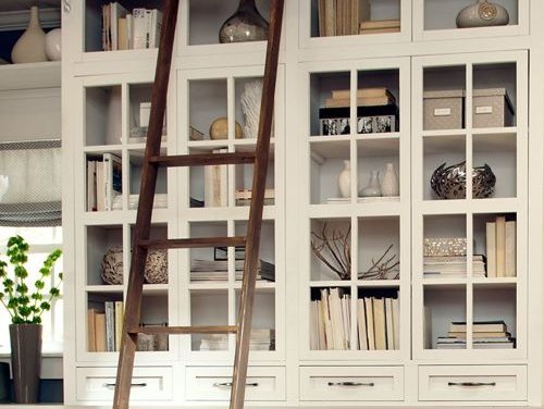 bookshelf with a ladder from Brosious Carpet and Floors Inc in Missoula, MT